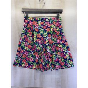 Vintage 1990s Tracy Evens Elastic Waist Neon Womens Shorts Size M-USA-6761